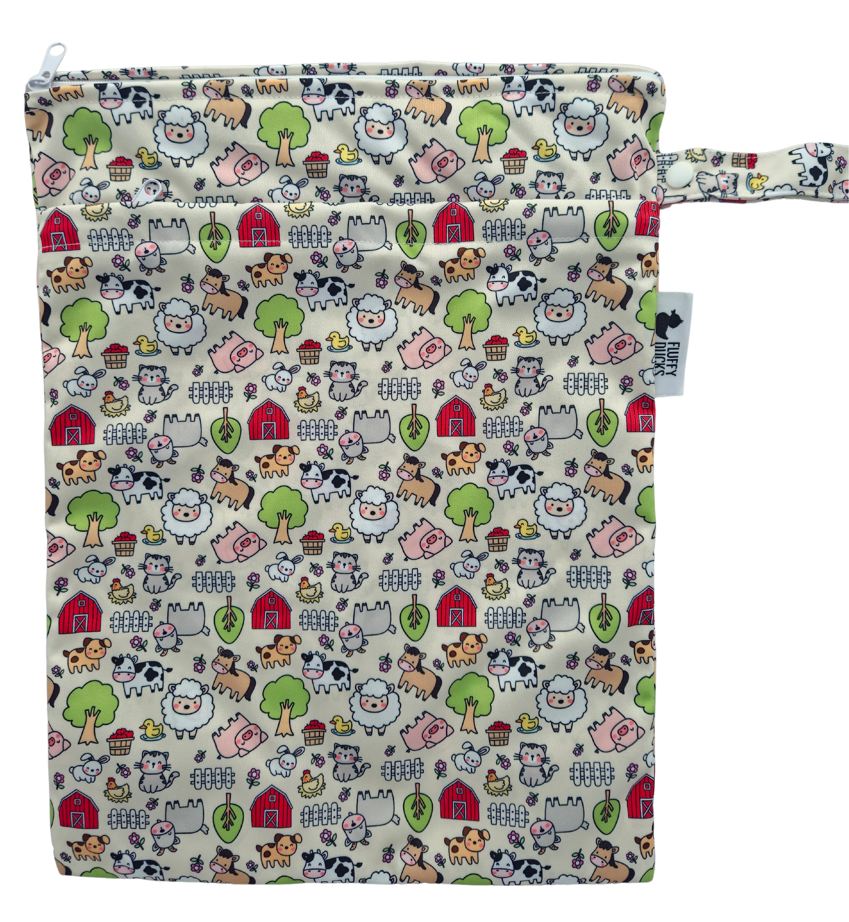 Farmyard Fun Double Pocket Wet Bag