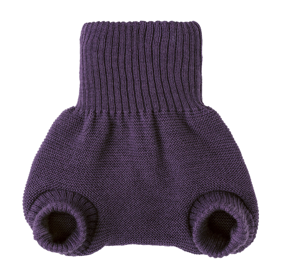 Disana Wool Covers in Aubergine colour, soft Merino wool