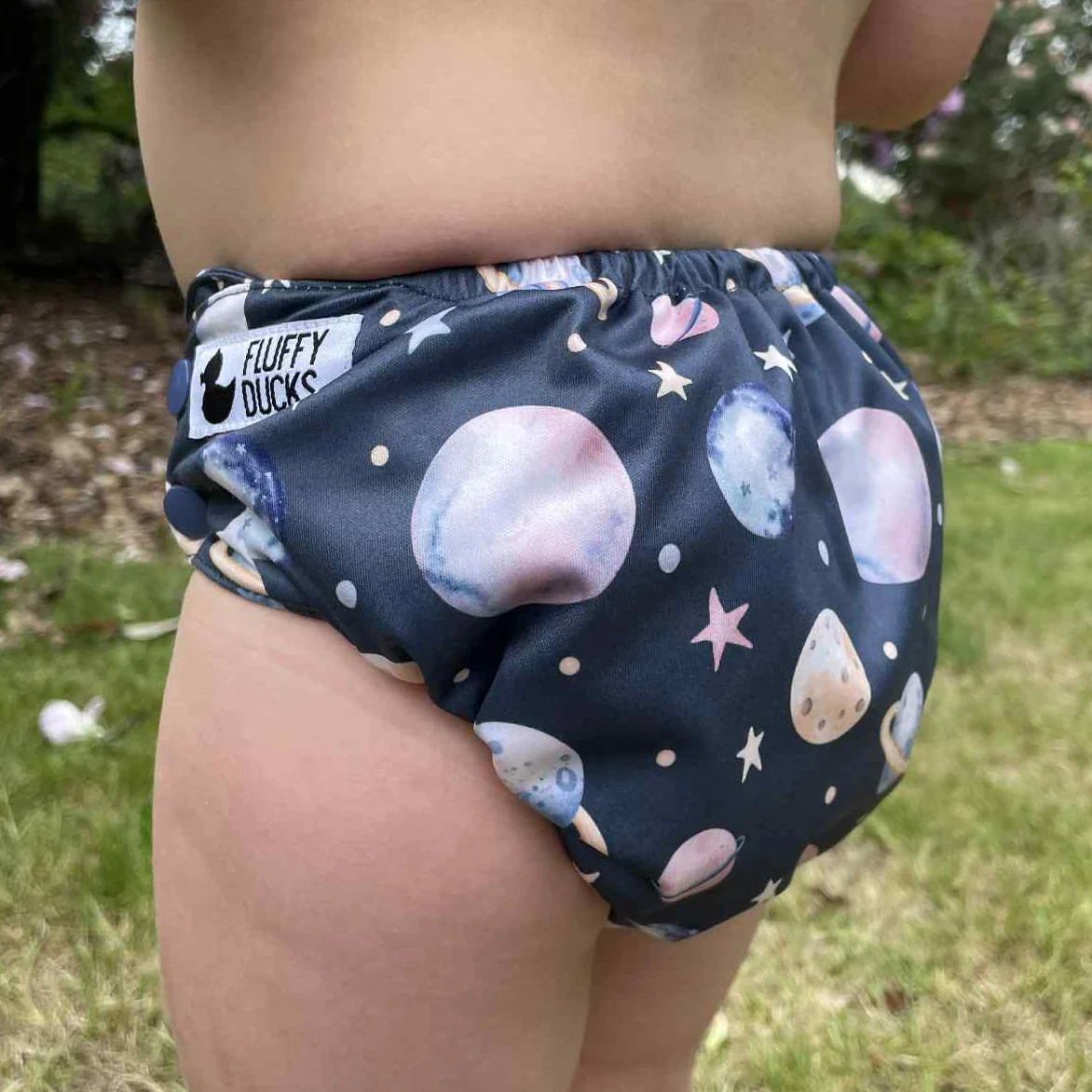 Two absorbent bamboo inserts for the Planets nappy