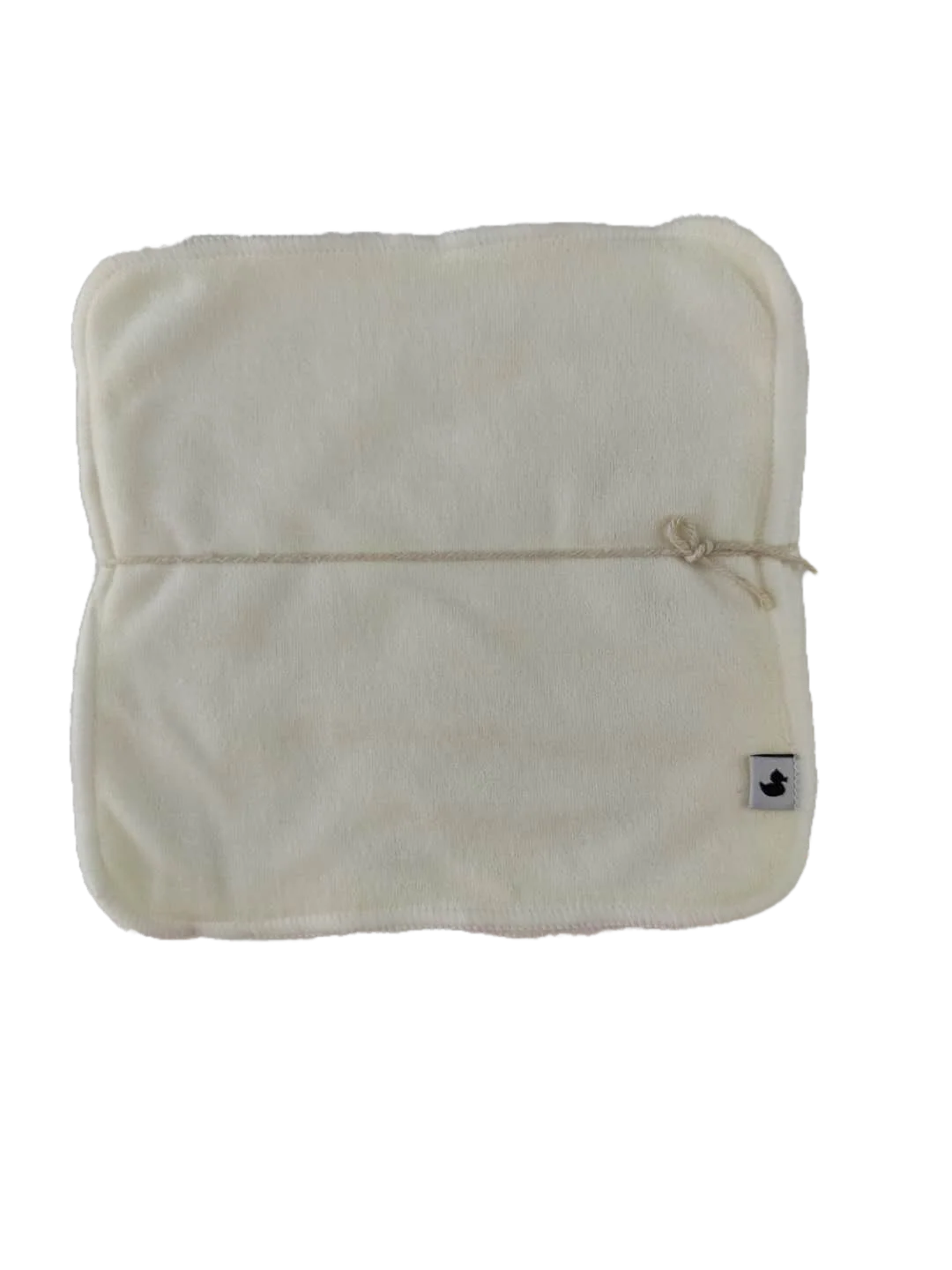 Cloth wipes displayed in a mini wet bag
