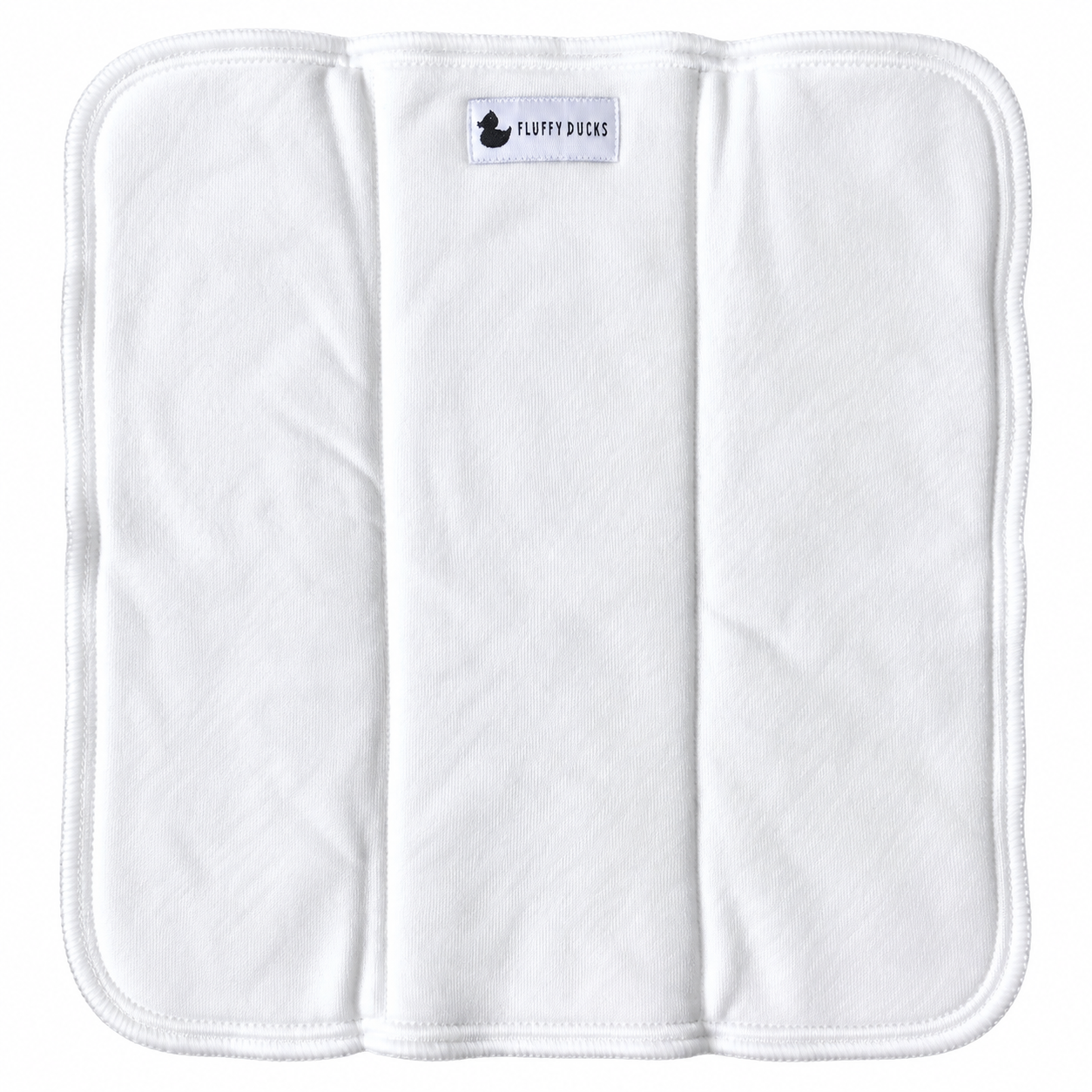 Bamboo Cotton Tri-fold insert for cloth nappies by Fluffy Ducks